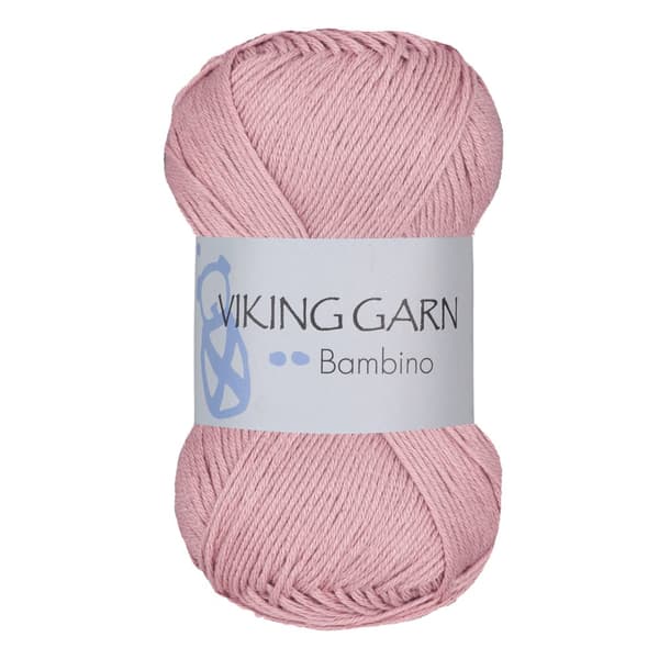 Bambino Garn Bomullsmix 50 g Puderrosa 416 Viking Garn