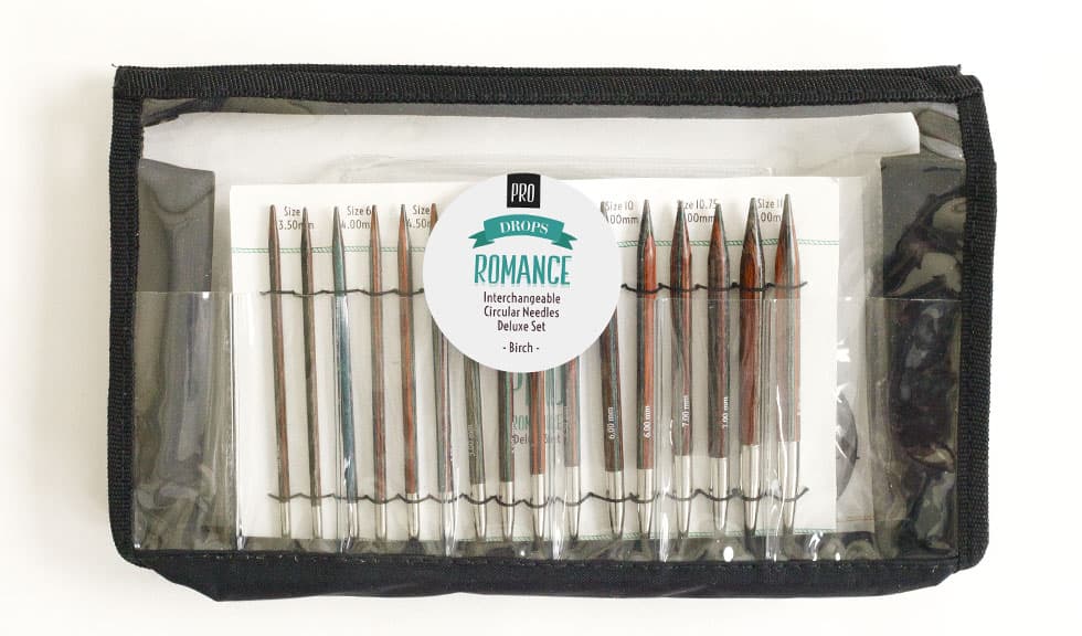 Pro Romance Utbytbara Rundstickor Deluxe Set Drops