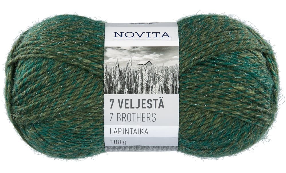 7 Bröder Lapintaika Garn Ullmix 100 g glaspärla 877 Novita