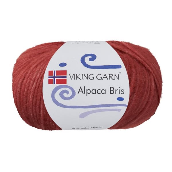 Alpaca Bris Garn Alpacamix 50 g hallon 355 Viking Garn