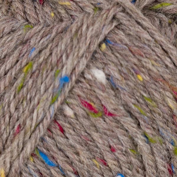 Eco Highland Wool Garn 50 g Grå Tweed 274 Viking Garn