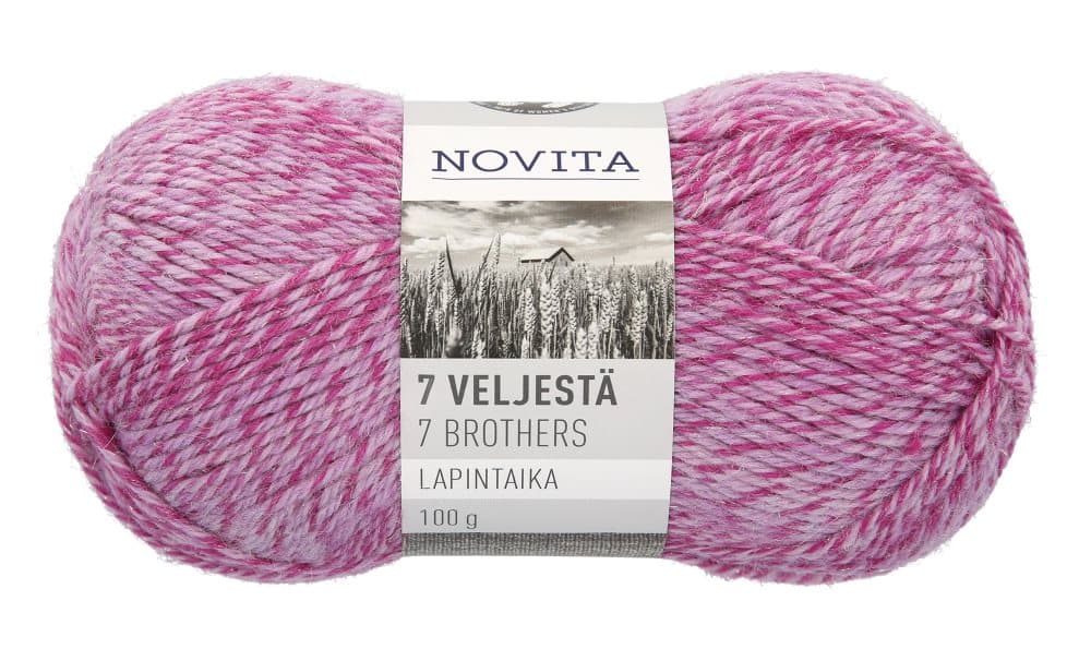 7 Bröder Lapintaika Garn Ullmix 100 g Ametist 879 Novita