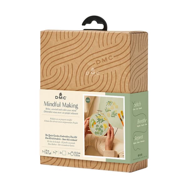 Broderisett med 2 blomstermotiver fra DMC Mindfulness