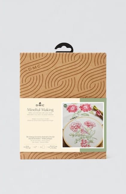 Broderisett med 2 nellikmotiver fra DMC Mindfulness