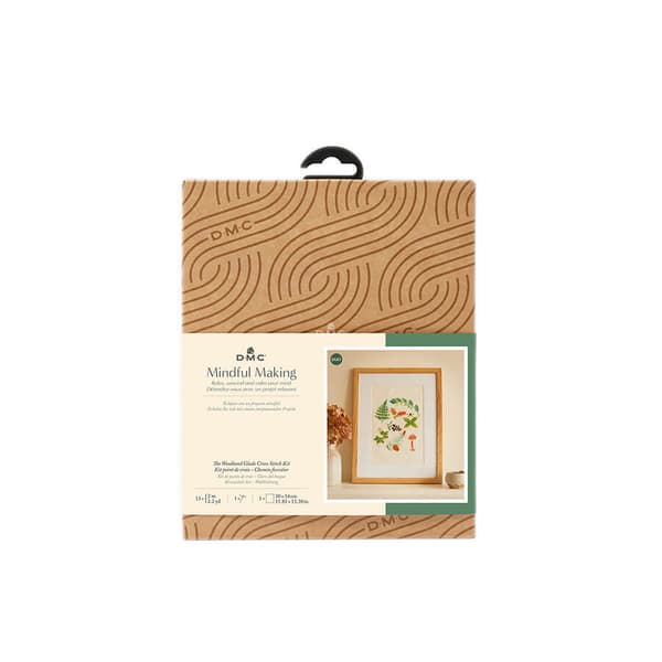 Broderisett med skogsglentemotiv, 17,1 x 20 cm, DMC Mindfulness