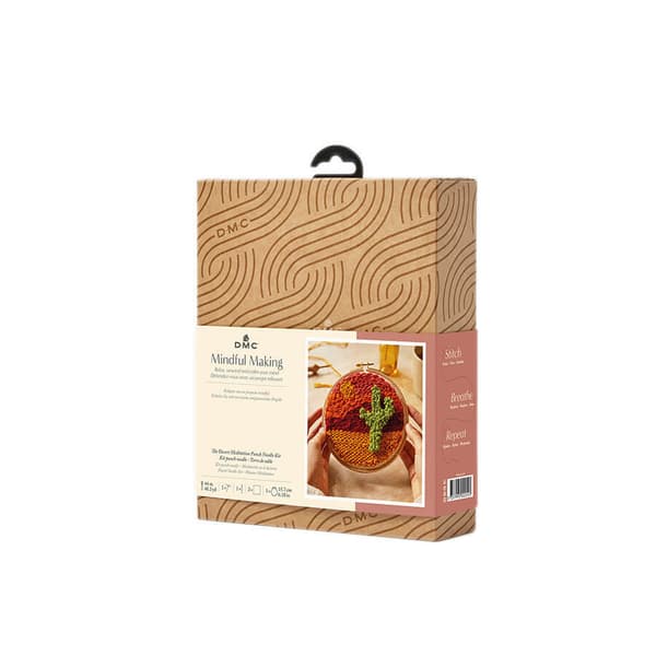 Punch needle kit med ökenmotiv 15 x 15 cm DMC Mindfulness