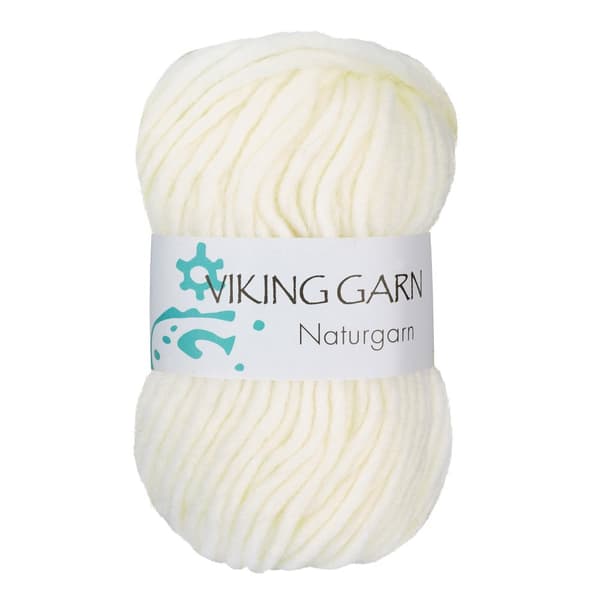Naturgarn 50 g Vit 602 Viking Garn
