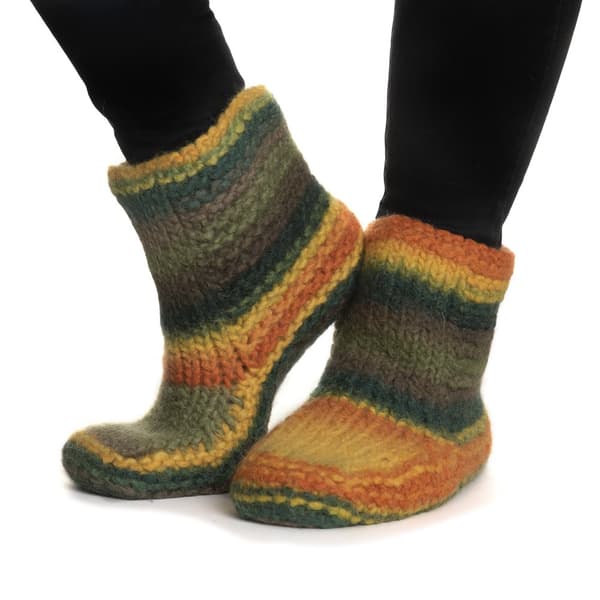 Naturgarn 50 g Multi grön/gul 634 Viking Garn