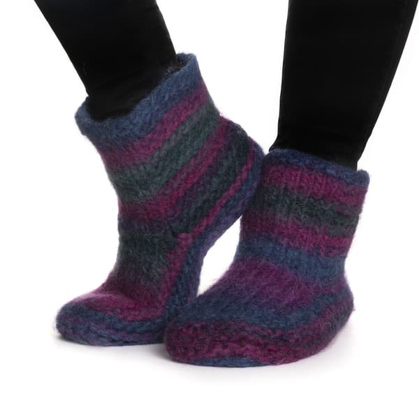 Naturgarn 50 g Multi cerise/grön 675 Viking Garn