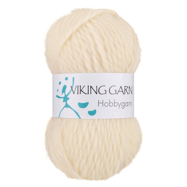 Hobbygarn 50 g Naturvit 902 Viking Garn