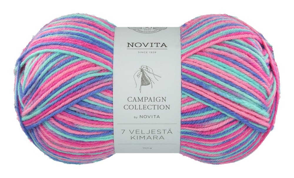 7 Bröder Kimara Garn Ullmix 150 g Längtan 492 Novita