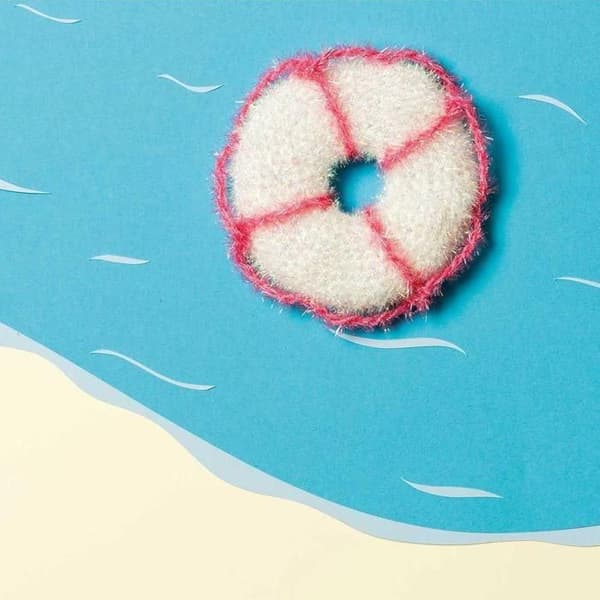 CREATIVE BUBBLE ball - Rico Design - 001 Vit - 100% polyester - 50g - Krok nr 4