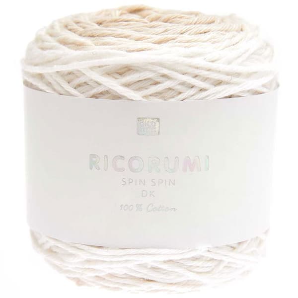 Ullgarn - RICO DESIGN - Spin Spin - 50 g - 115 m - Färg écru