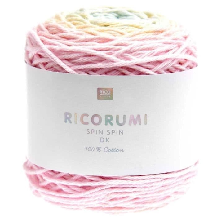 Garn Rico Design - Spin Spin - 50 g - 115 m Rainbow Pastell