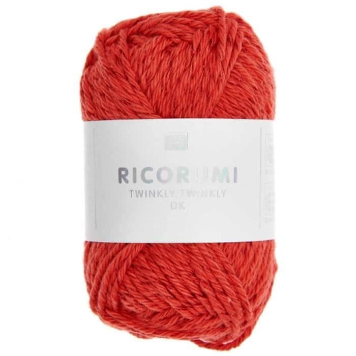 Rico Design virkad bomullstråd - Ricorumi - 25 g Shiny Red