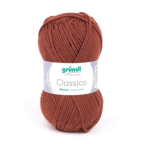 Gründl 3488 14 Classico, Advantage Pack om 10 Stickning 50 g Handstickat garn 50% Virgin Merino Wool Superwash, 50%
