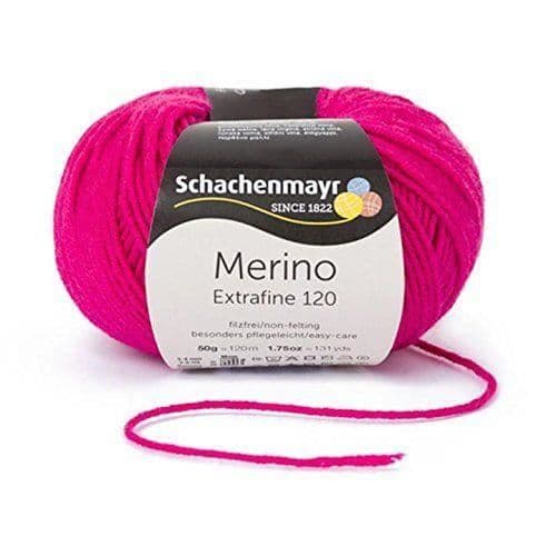 Schachenmayr extra fin merinoull 120Kardinalgarn handstickad ull, 10x 10x 7cm - 9807552-00140