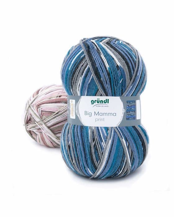Stickull - Gründl-kula - 2612-35 - Grundl-garn, akryl, rödmelerad, 1, set med 1040 stycken