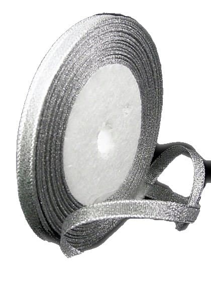 2 pack silver glitterband 6 mm
