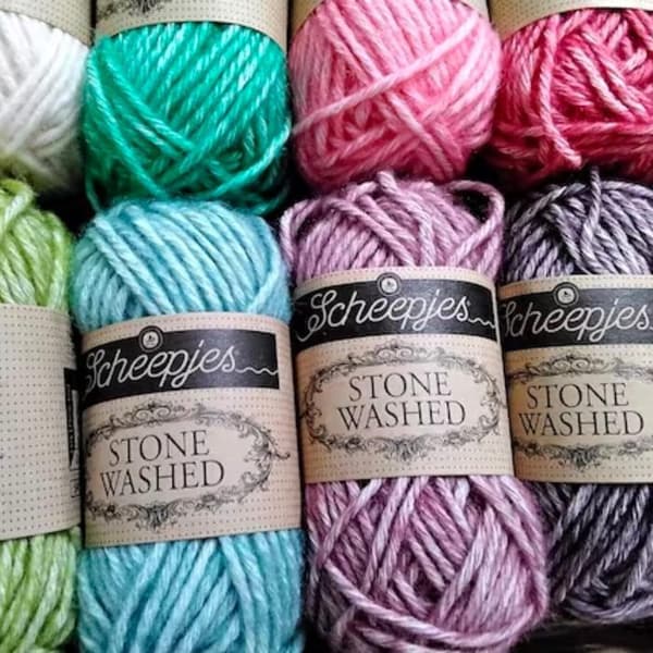 Scheepjes StoneWashed-RiverWashed Color Pack 58x10g - 1st