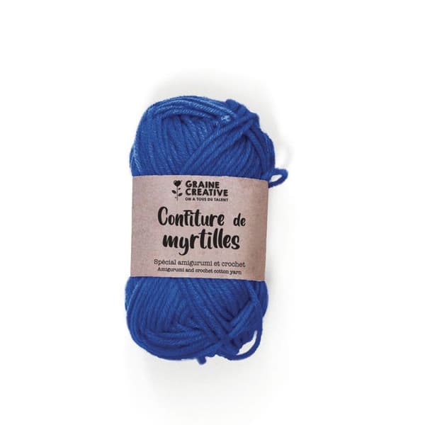 Bomullsgarn Amigurumi Royal Blue Blueberry Jam