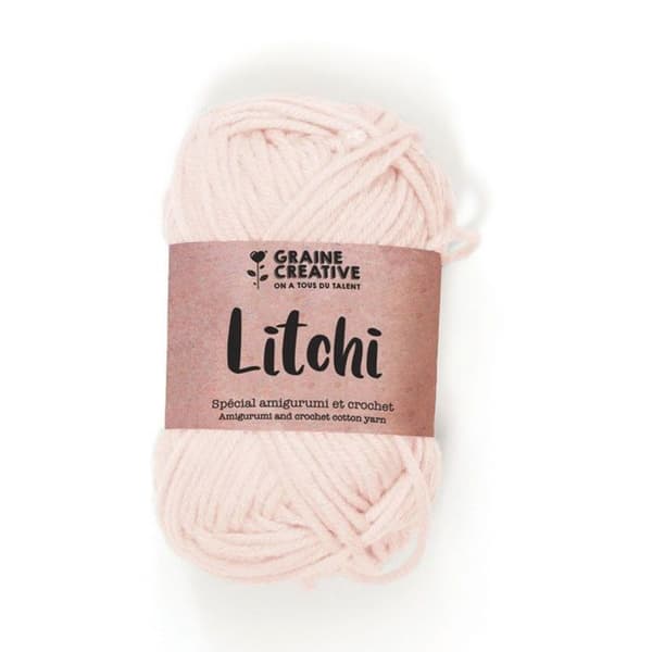 Bomullsgarn för virkning och amigurumi 55 m - ljusrosa
