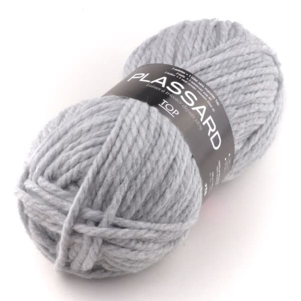 Perfekt nybörjargarn - Plassard - Topp 11 Medium Grey - Akryl - 1 nystan - Rumänien