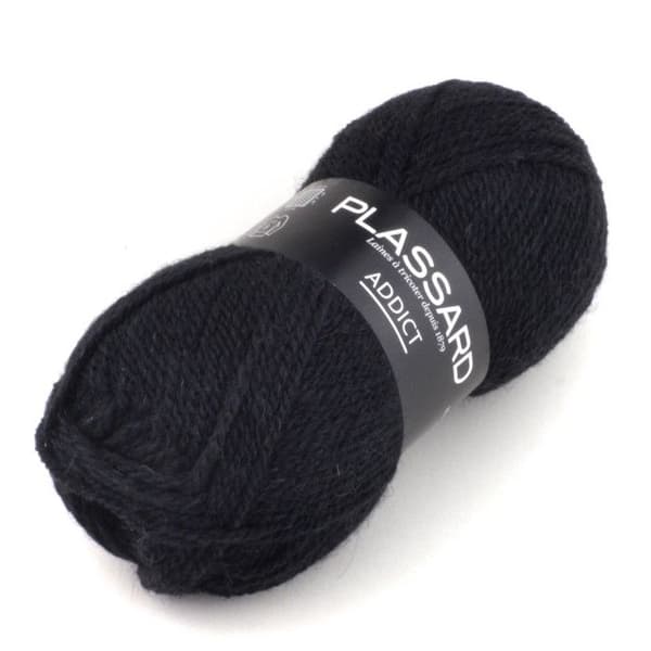 Ull Första pris - Plassard - Addict 99 Svart - Akryl - Alpaca - Ull