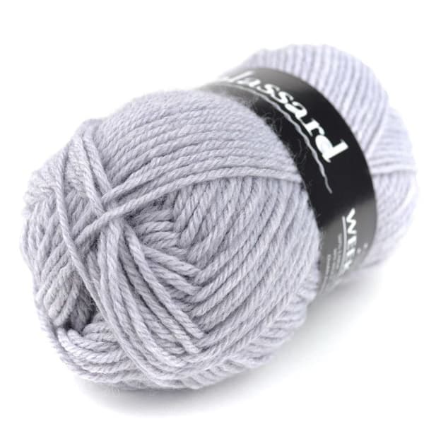 Stickgarn Weekend 1400 Ljusgrå 50% Ull