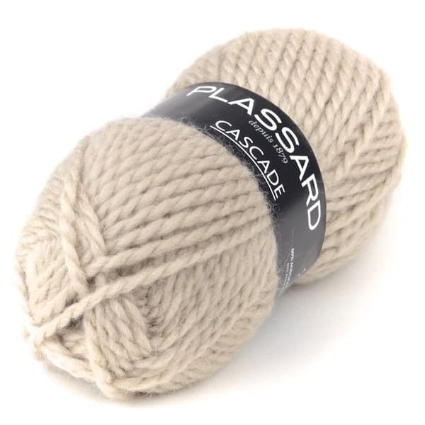 Kula av ull Cascade 06 Beige - Plassard - Stor boll - Akryl - Ull - Alpaca
