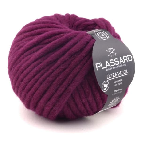 Kula av ull - Plassard - Extra Ull 103 Lila - 100% Ull