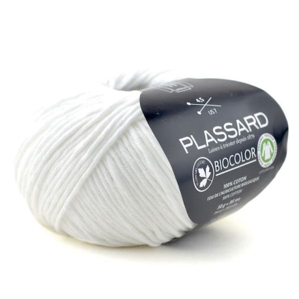 Sommarstickgarn BioColor 01 Vit 100% ekologisk bomull