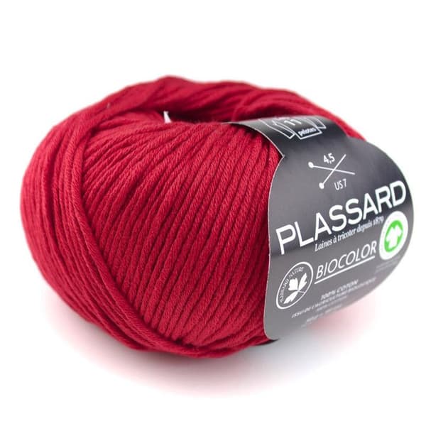 Sommarstickgarn BioColor Red Vermilion Col. 60 - PLÄCKE - 100% ekologisk bomull