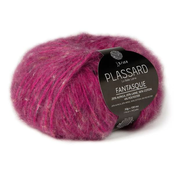 Fluffig ull Fantasque Fuchsia Rosa (34)