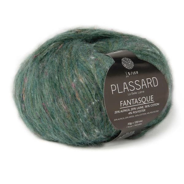 Fluffig ull Fantasque Bottle Green (76)