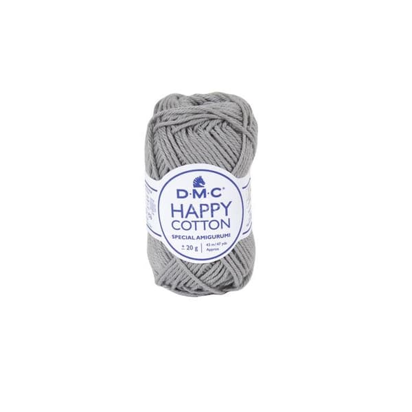 Virknålsgarn - DMC - Natura Happy Cotton - 3mm - 20g - Grå 759