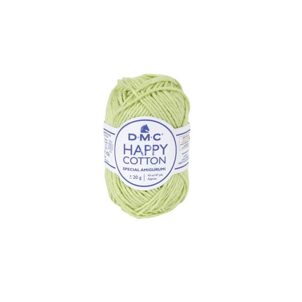 Natura Happy Cotton 3mm 20g Amigurumi and Crochet Col. 779 grön