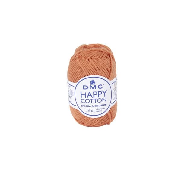 Virktråd - DMC - Natura Happy Cotton - 3mm - 20g - Orange färg 753