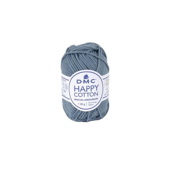 Virkgarn - DMC - Natura Happy Cotton - 3mm - 20g - Blå 750