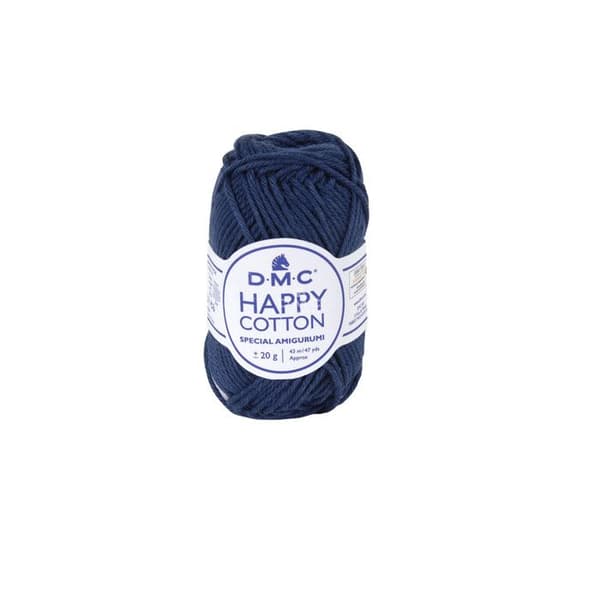 Natura Happy Cotton 3mm 20g Amigurumi and Crochet Col. 758 blå