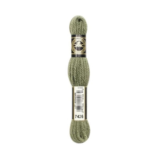 Laine Colbert - DMC - 8 meter - Färg 7426 - Grön - Hög kvalitet
