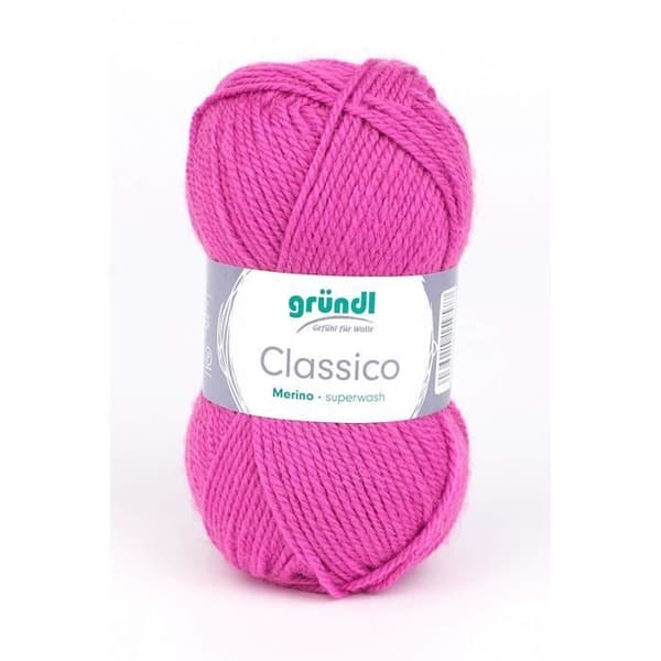 Gründl 3488 09 Classico, Advantage Pack om 10 Stickning 50 g Handstickat garn 50% Virgin Merino Wool Superwash, 50%