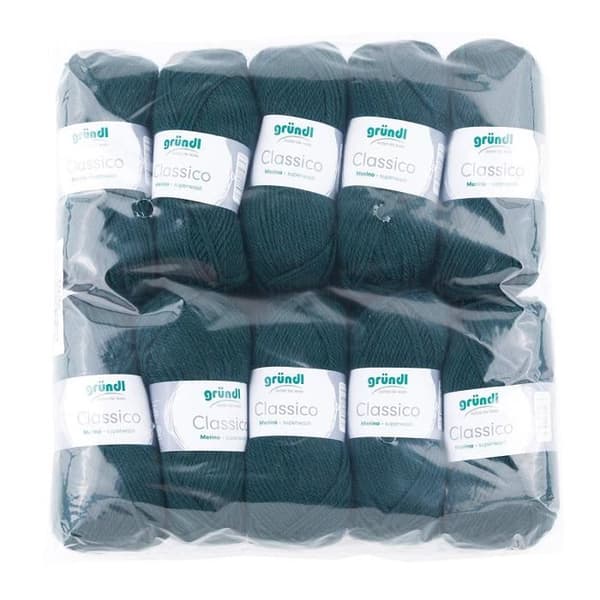 Stickgarn - Gründl - 3488 Classico - 50% Ull - 50g - Färg Gran