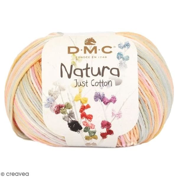 Stickgarn - DMC - Natura - 50 gr - Flerfärgad - 100% bomull