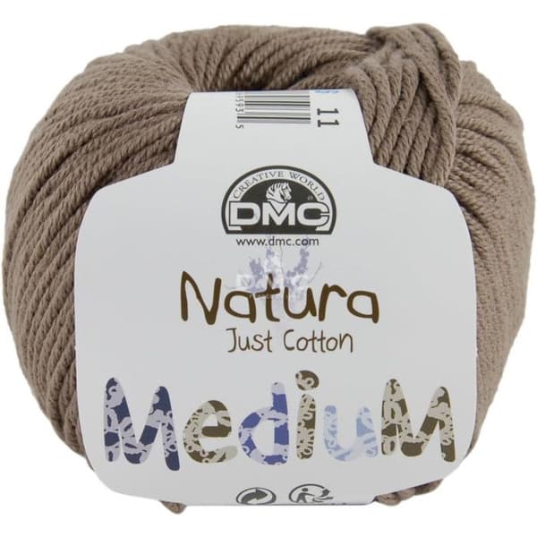 Fil DMC Natura Medium - DMC - Marron Glaise N° 11 - 32 färger - 50 g - Idealiskt för virkning och stickning