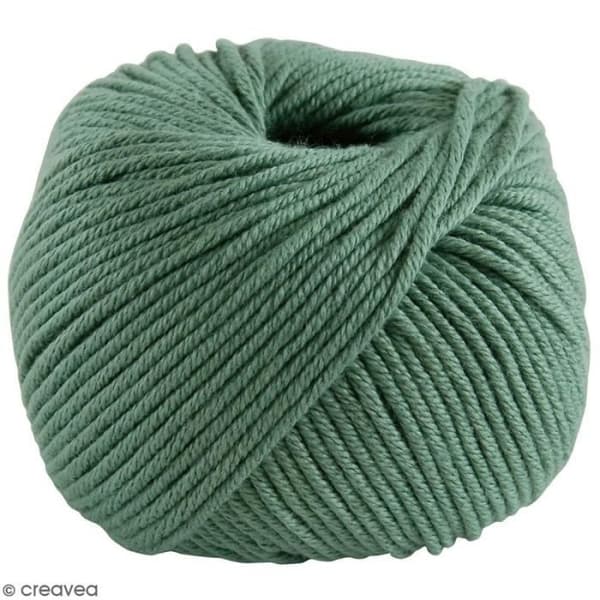 Fil DMC Natura Medium - Märket DMC - 32 färger - 50 g - Färg Grön Poppel