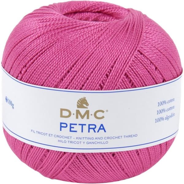 Garnrulle - DMC - Petra - 100% bomull - Rosa - Oeko-tex standard 100
