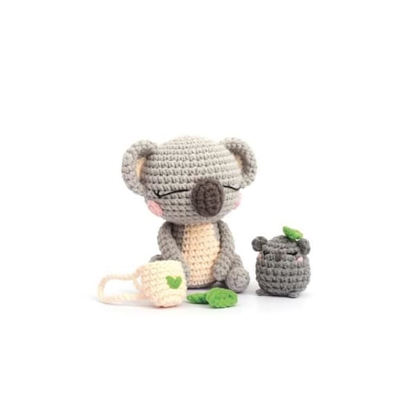 Amigurumi bomullsgarn äppelgrön broccolipuré