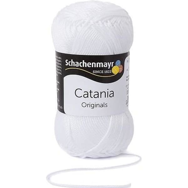 Stickgarn - SCHACHENMAYR - Catania Vit - 100% bomull - Garnnysta 50 gr = 125 m
