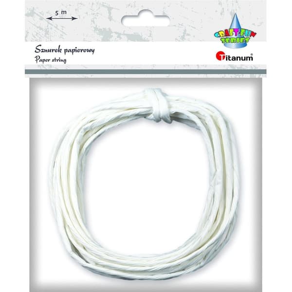 Papirsnor 5m Hvid Titanum